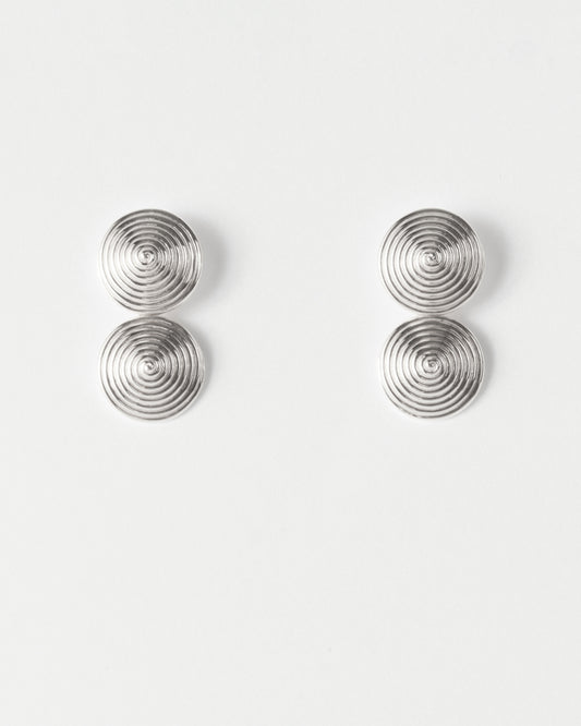 Double Spin Earrings Silver Plated