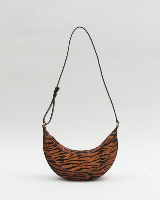 Banana Bag Calfhair Print Brown