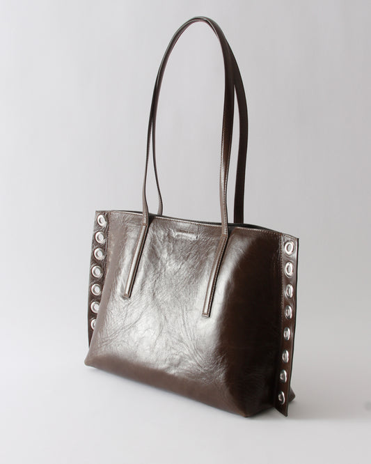 Joan Tote Leather Musgo