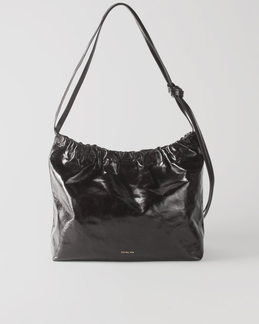 Felix Crossbody Tote Leather Black
