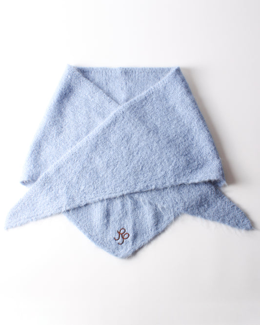 Maxi Triangle Scarf Alpaca Blend Blue