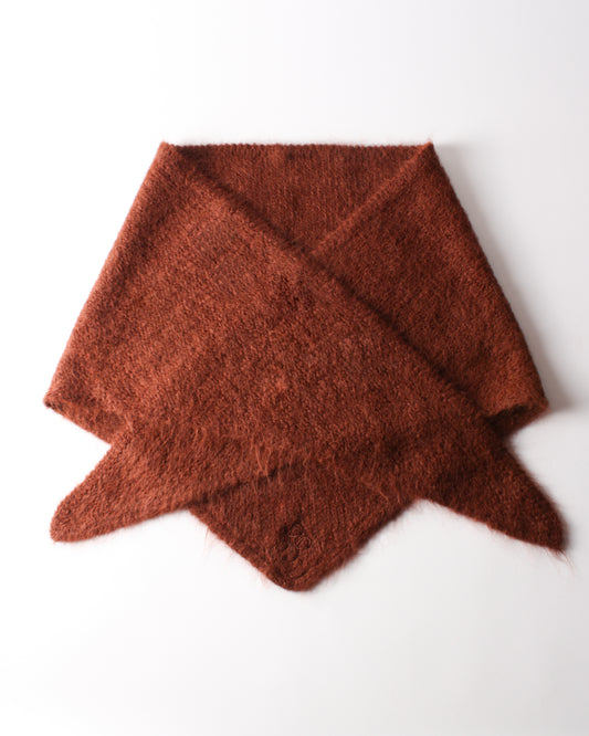 Maxi Triangle Scarf Alpaca Blend Brown
