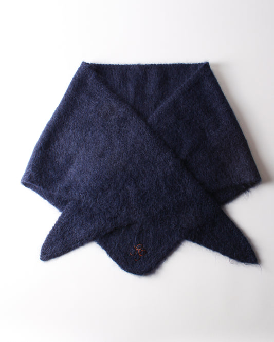 Maxi Triangle Scarf Alpaca Blend Navy
