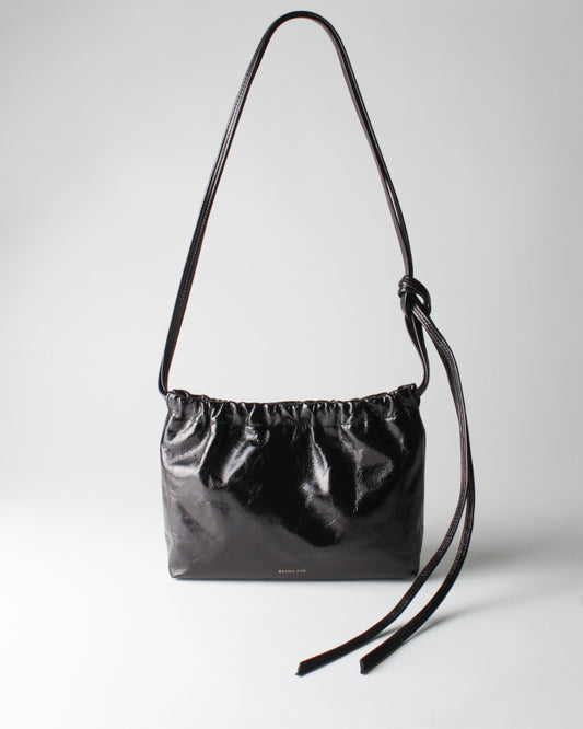 Camila Crossbody Tote Leather Black