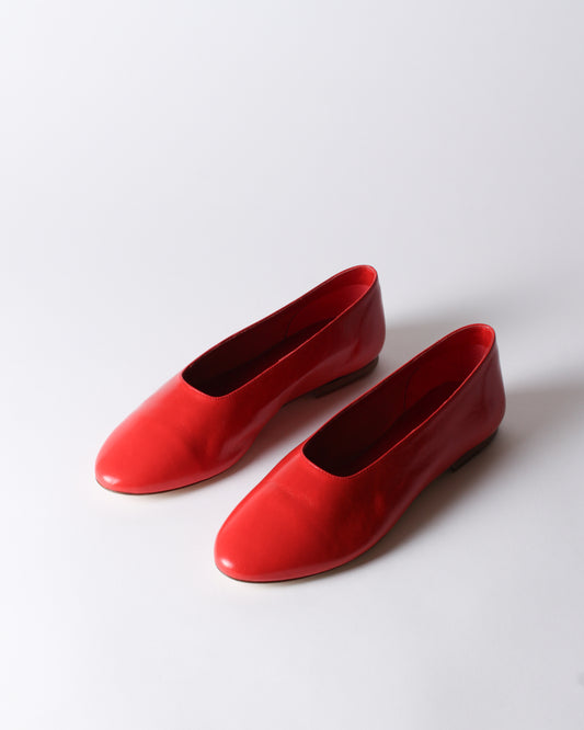 Soft Flat Leather Rosso