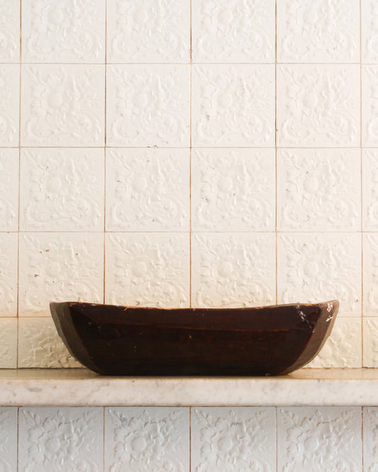 Traditional Korean carved wooden hamji