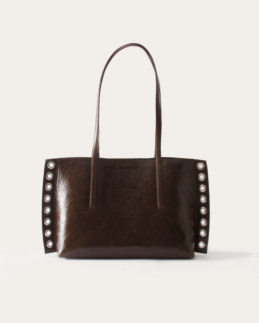 Joan Tote Leather Musgo