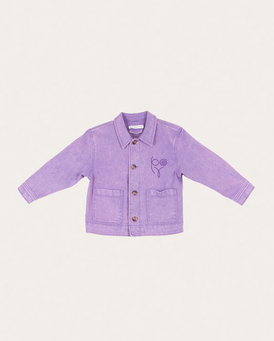 Riley Jacket Organic Cotton Denim Purple