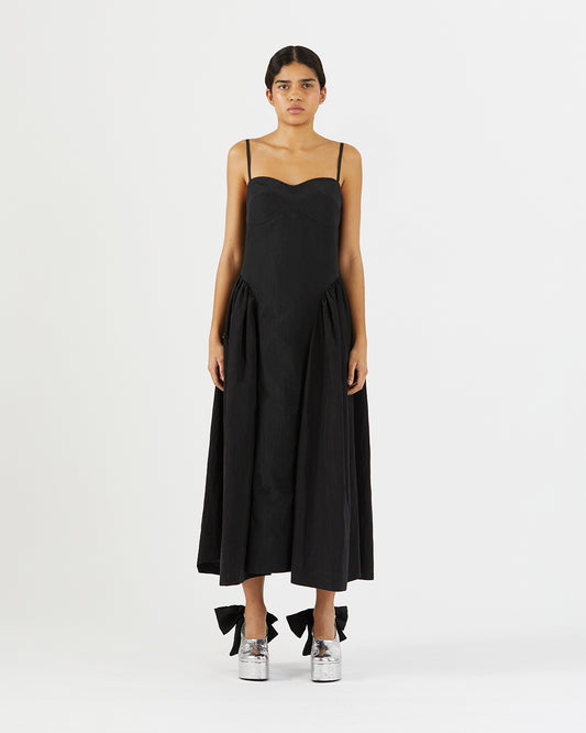 Dora Dress Taffeta Black