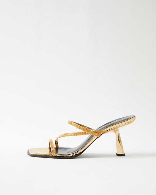 Bella Sandals Leather Gold