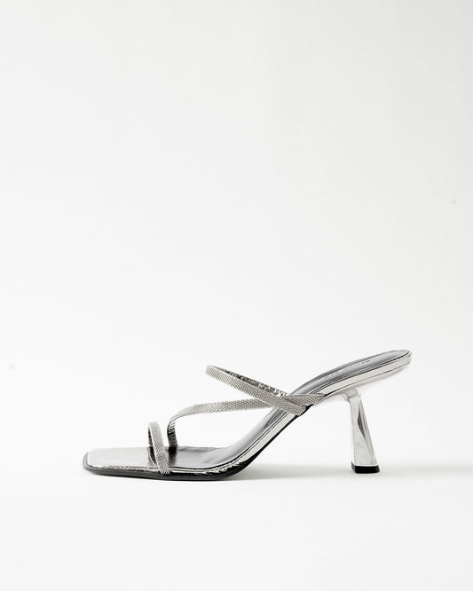 Bella Sandals Leather Silver