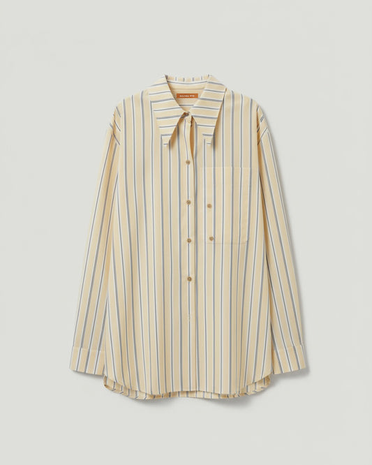 Ellis Shirt Cotton Stripe Yellow