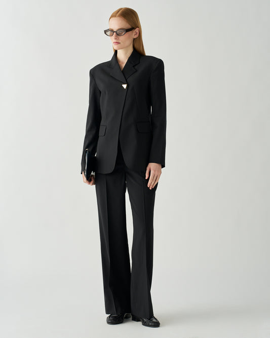 Lina Jacket Wool Suiting Black