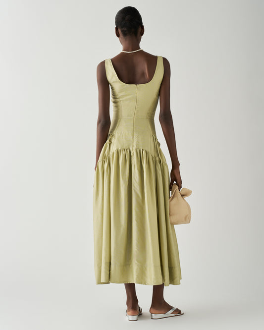 Erica Dress Viscose Blend Sage