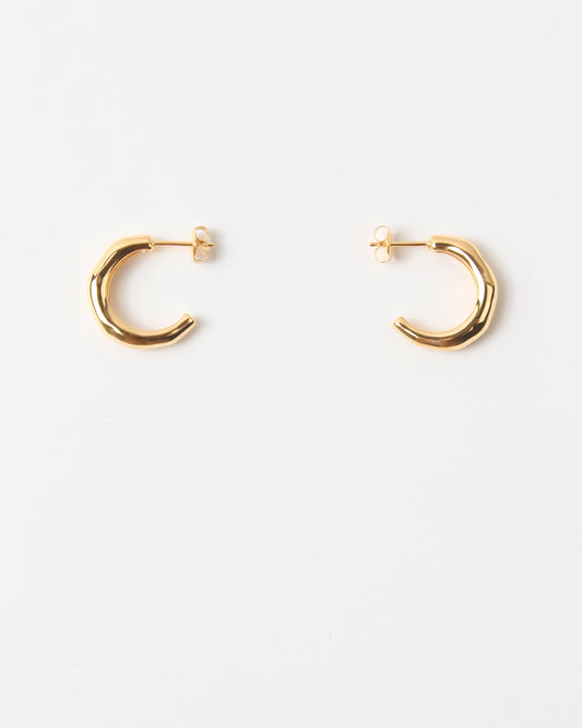 Large Hoops Gold Plated