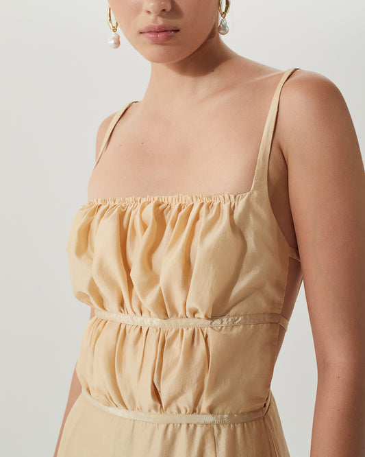 Nym Dress Tencel Blend Tan