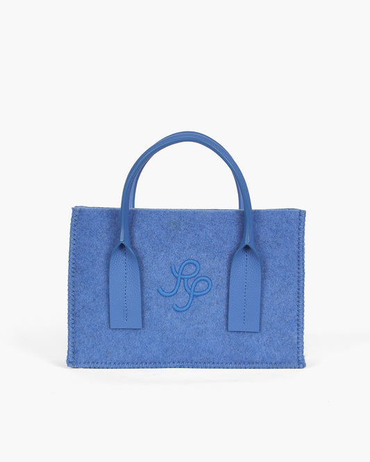 Monogram Mini Tote Felt Sky Blue